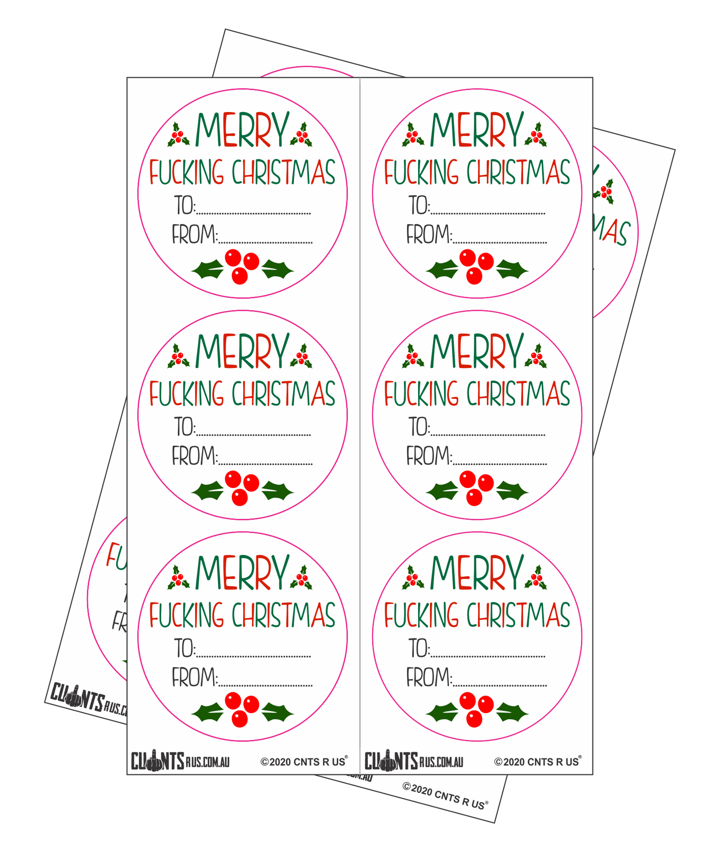 Sticker Pack - Merry Fucking Christmas CRU18-23R-11054