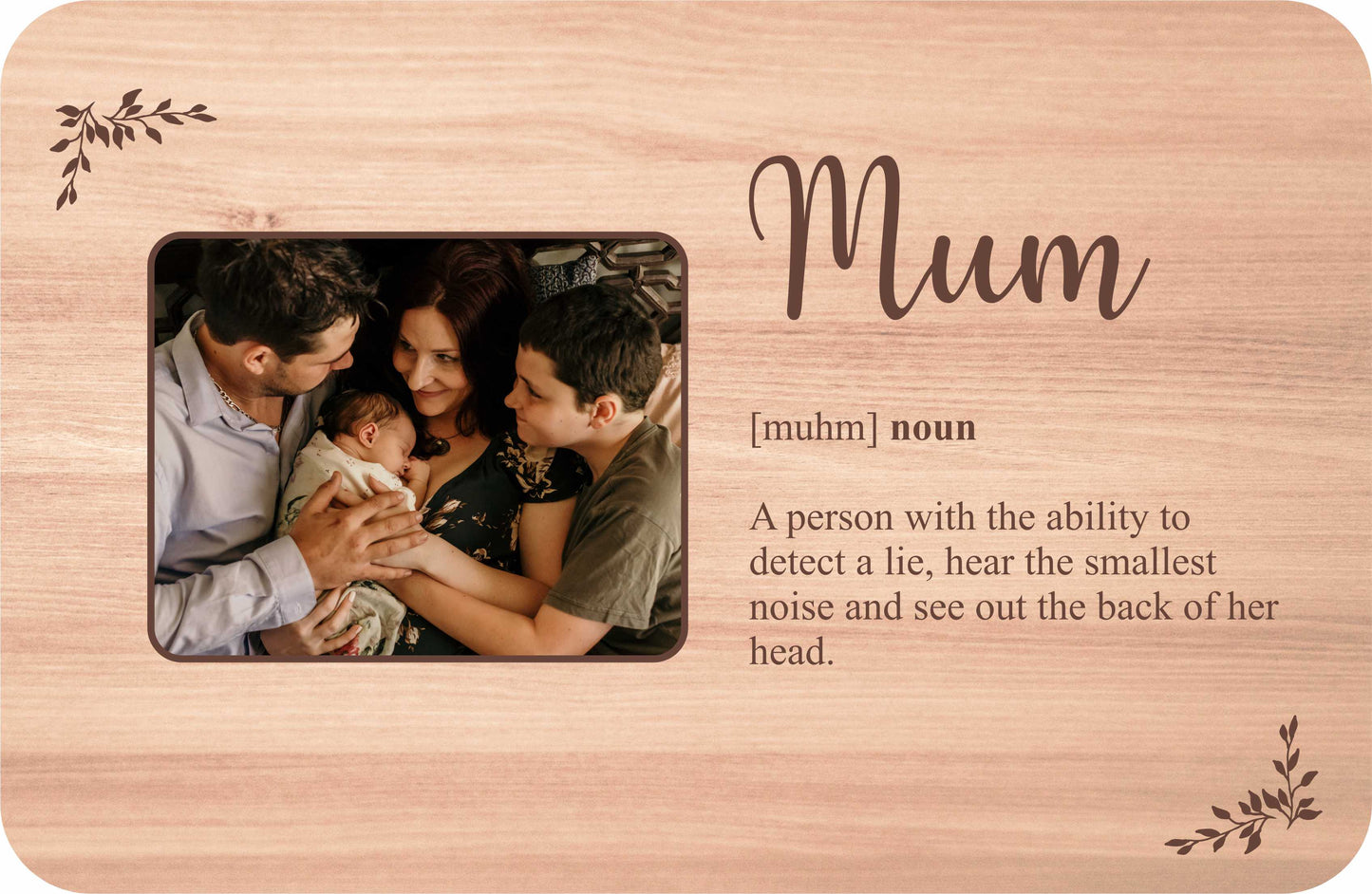 Mother's Day Wooden Sign With Personalised Photo