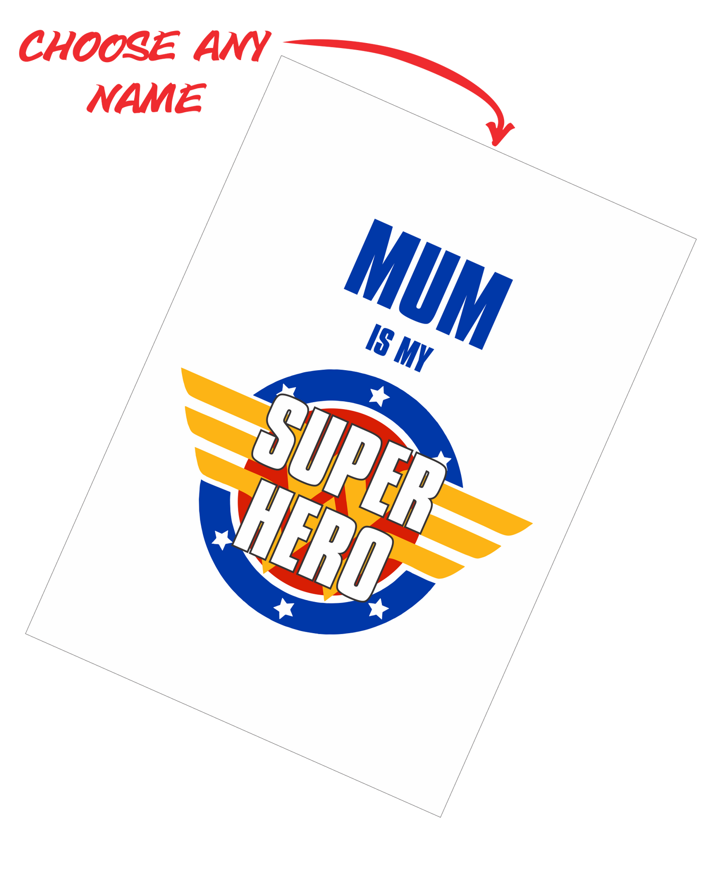 Mother's Day Teatowel - Mum Is My Super Hero FDG03-03-20007 - fair-dinkum-gifts