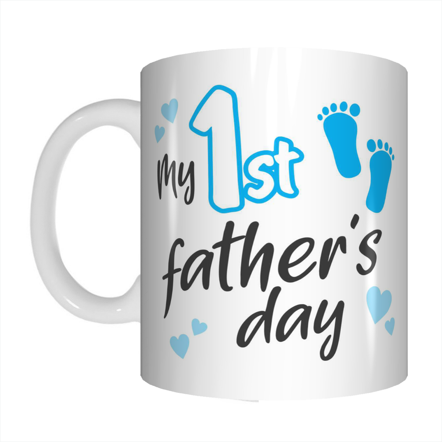 My First Father's Day Dad Coffee Mug Gift From Son With Footprints FDG07-92-26017 - fair-dinkum-gifts