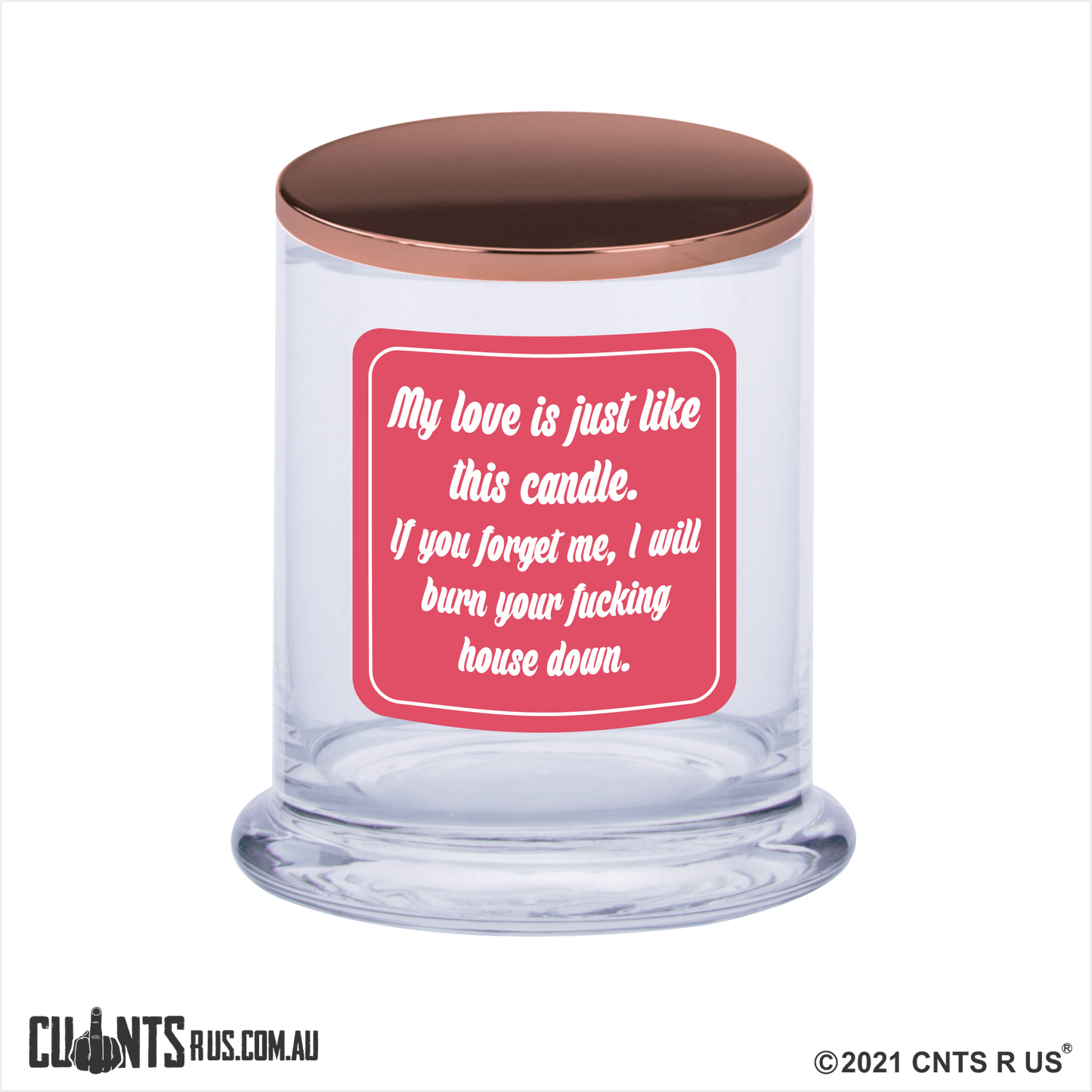 My Love Is Like This Candle Scented Soy Candle Rude - fair-dinkum-gifts