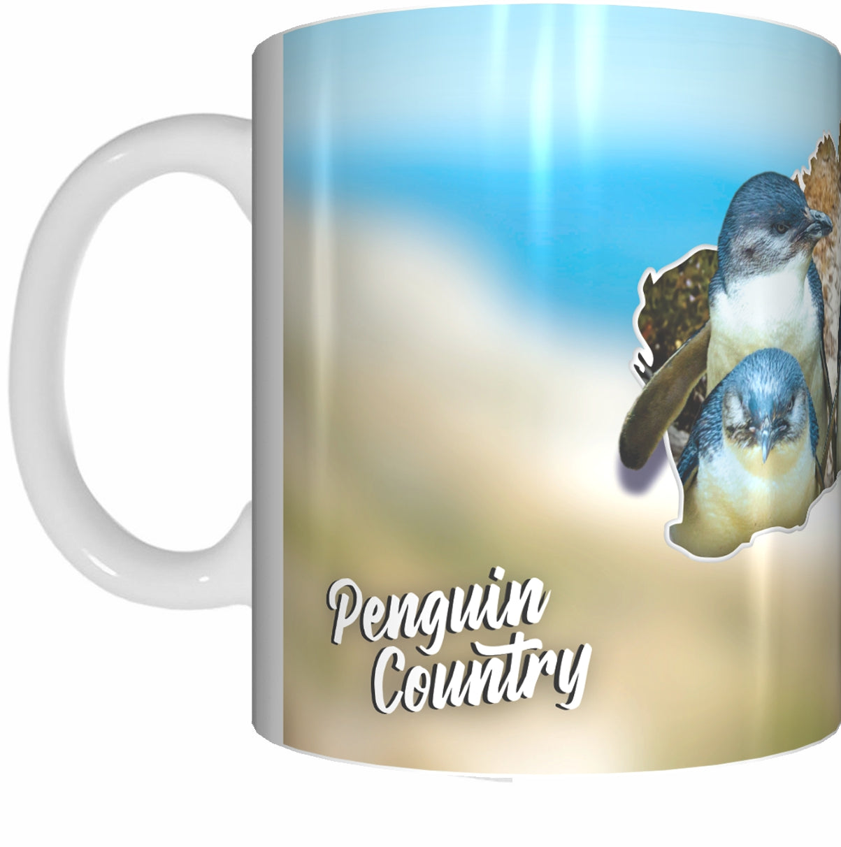 PENGUIN COUNTRY Mug Cup 300ml Gift Native Aussie Australia Animal Wildlife Birds Penguins - fair-dinkum-gifts