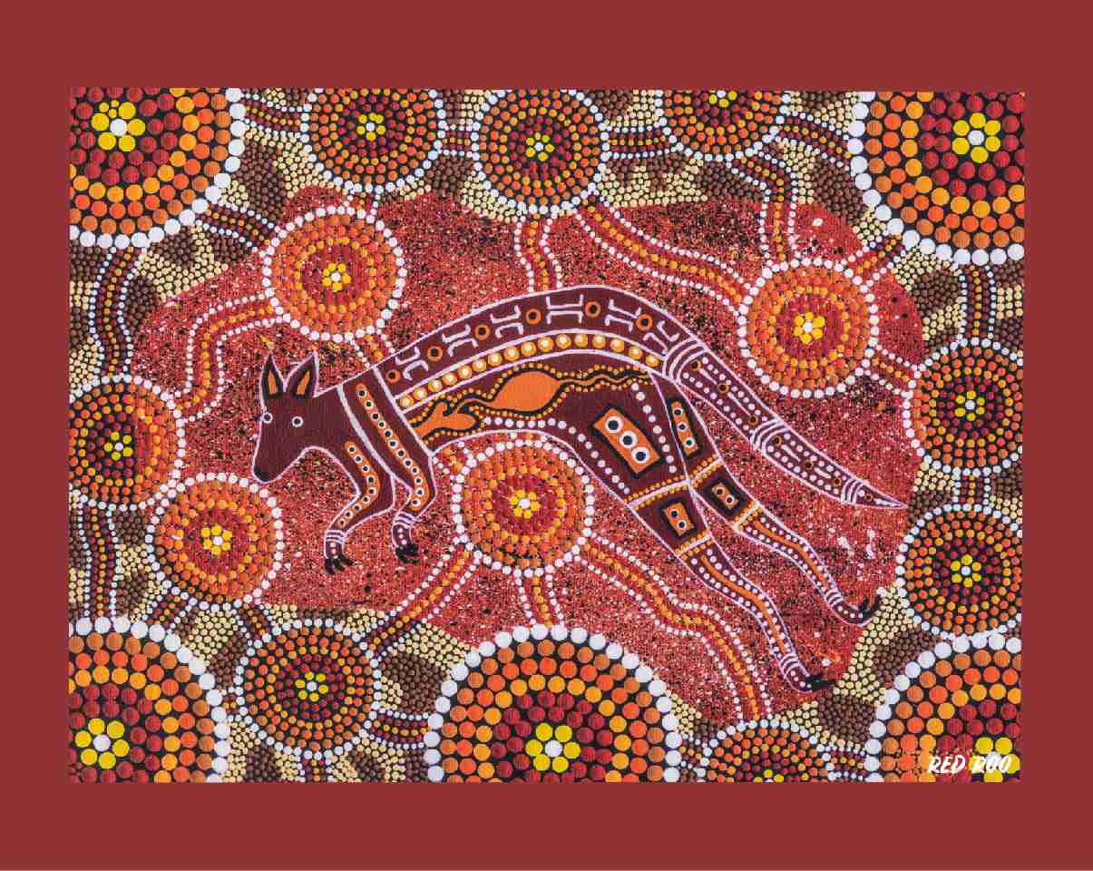 Canvas Art Print - Red Roo