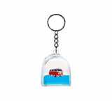 Oily Tower Key Rings Aussie Gifts Souvenirs Coloured Liquid with Animal Floater Keyrings