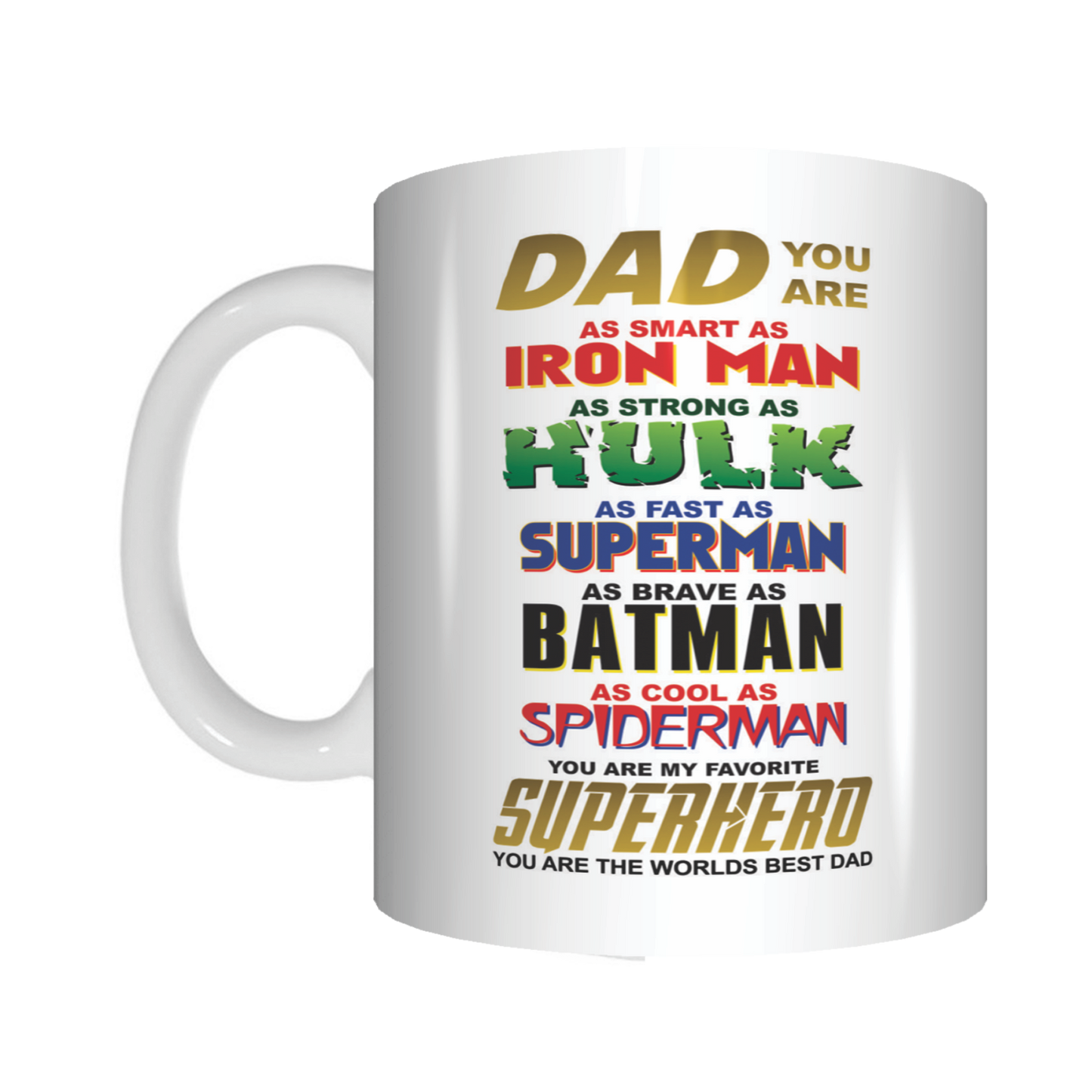 Superhero Dad Coffee Mug Gift For Father's Day FDG07-92-26014 - fair-dinkum-gifts