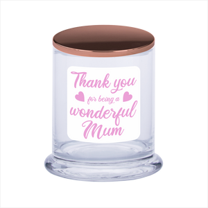Thank You For Being A Wonderful Mum Soy Scented Candle Gift For Mother's Day - fair-dinkum-gifts
