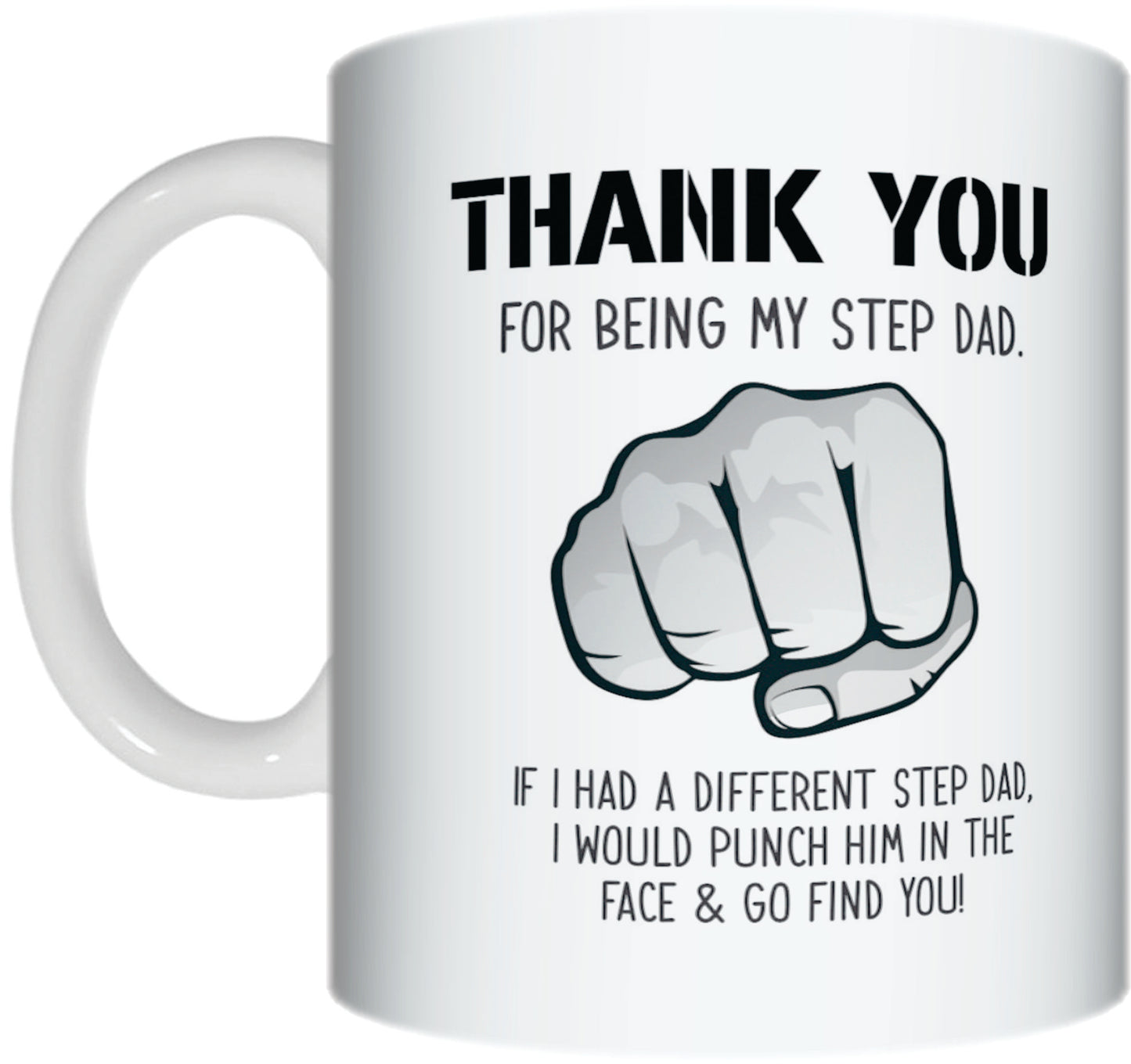 STEPDADS STEPFATHERS Fathers Day Coffee Mugs Presents Birthday Christmas - fair-dinkum-gifts