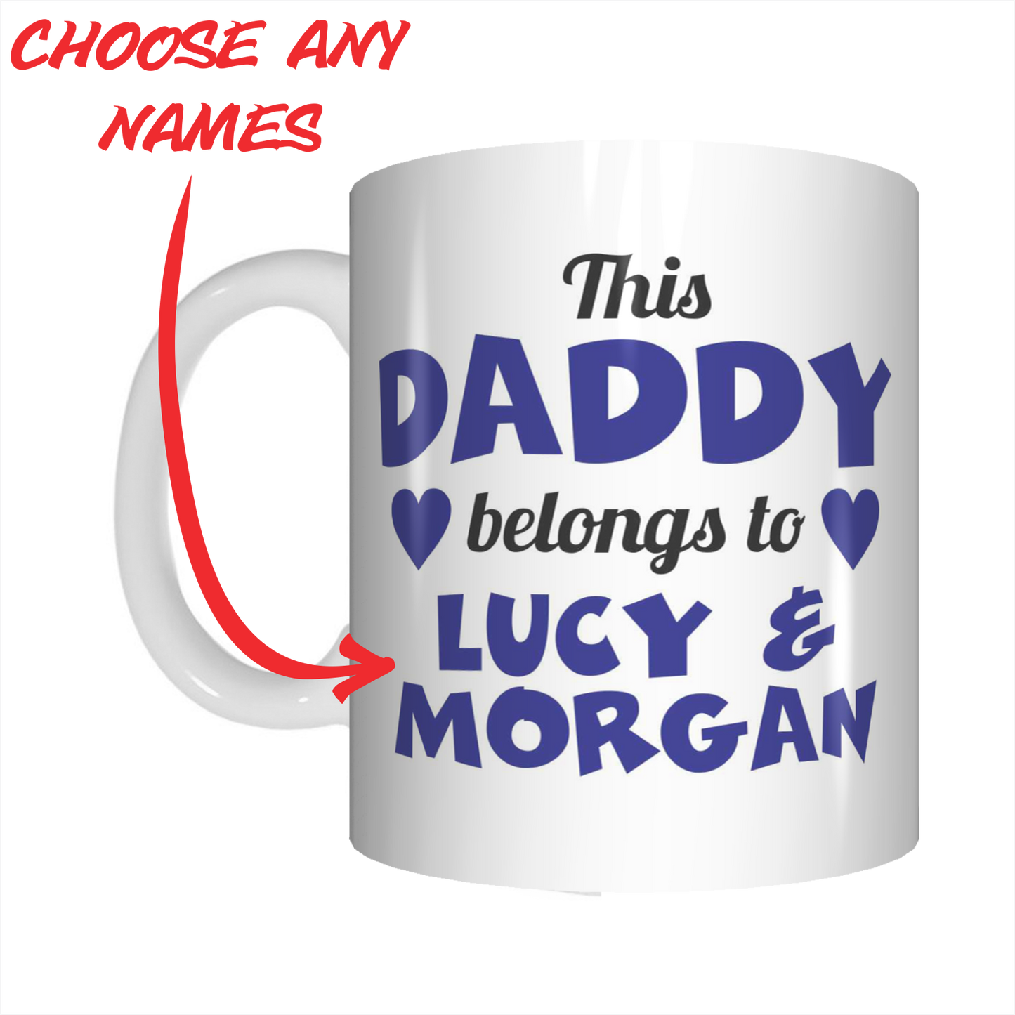 This Daddy Belongs To Personalised Coffee Mug For Father's Day FDG07-92-26044 - fair-dinkum-gifts