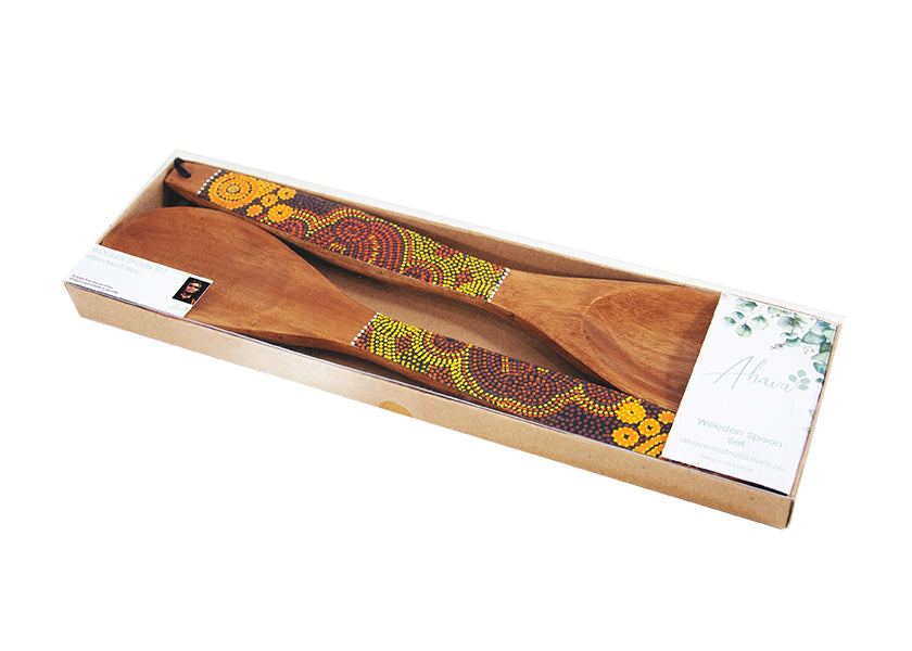 Wooden Spoon Set - Alison Munti Riley (Orange)