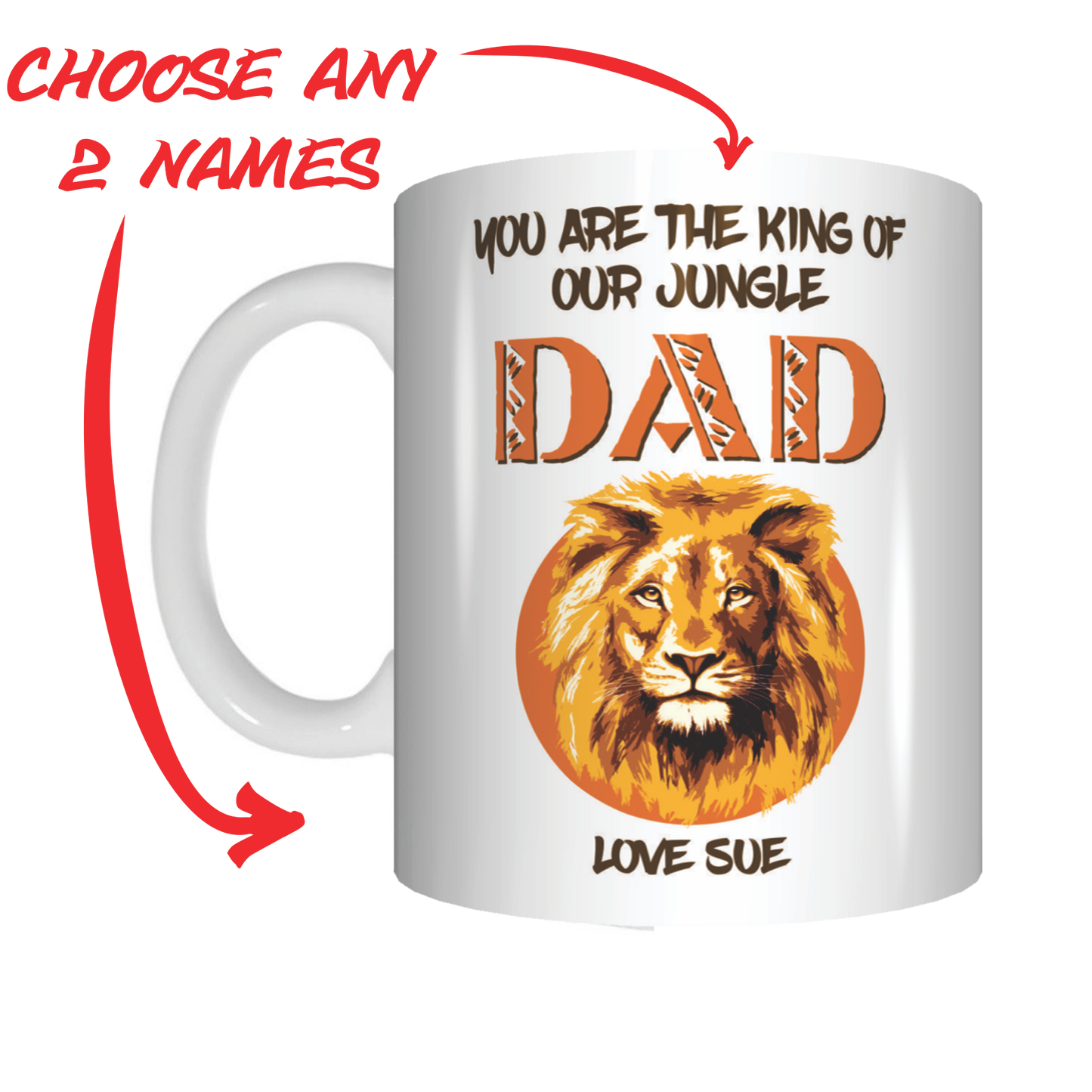 You Are The King Of Our Jungle Dad Coffee Mug Gift For Father's Day FDG07-92-26015 - fair-dinkum-gifts
