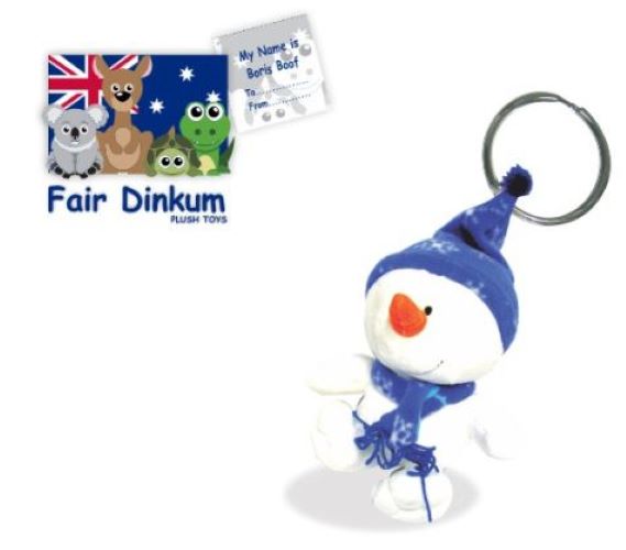 Bag Pal Key Ring Boris Boof Snowman 9cm
