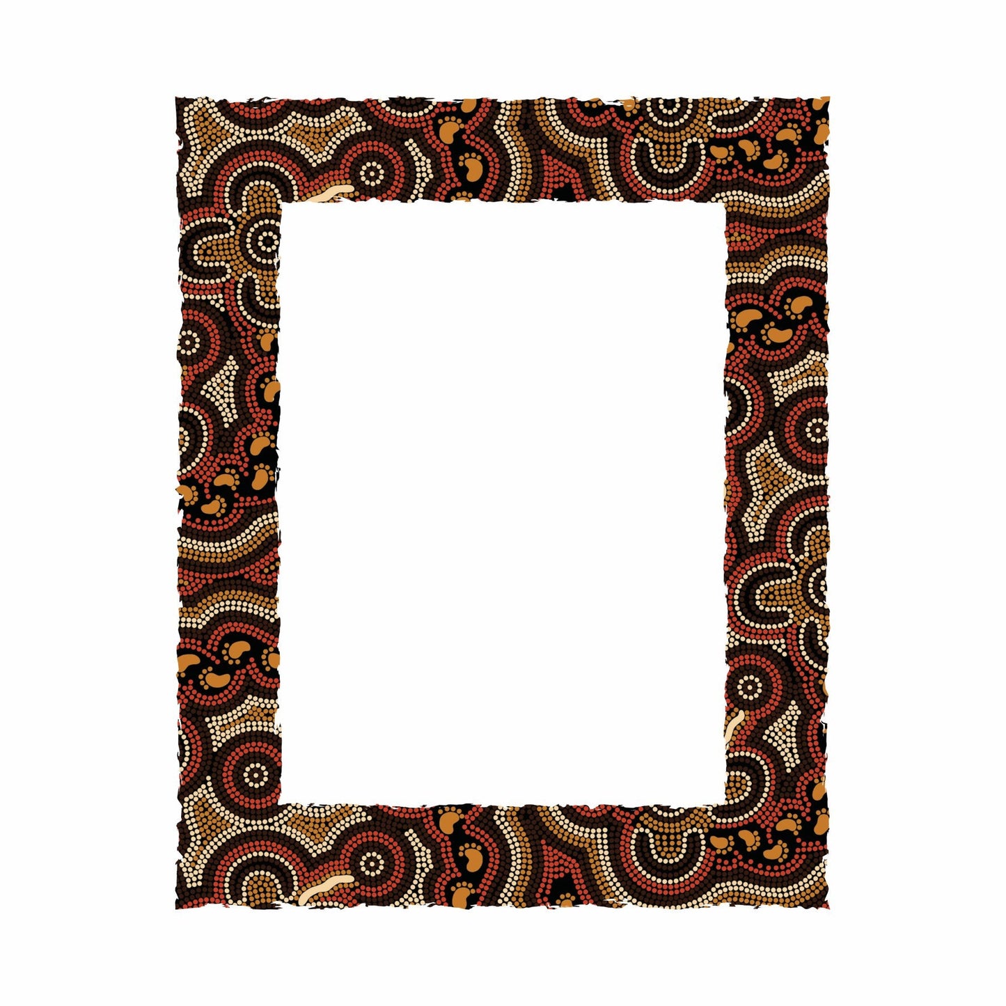 Wooden Photo Frame - On Walkabout Ochre