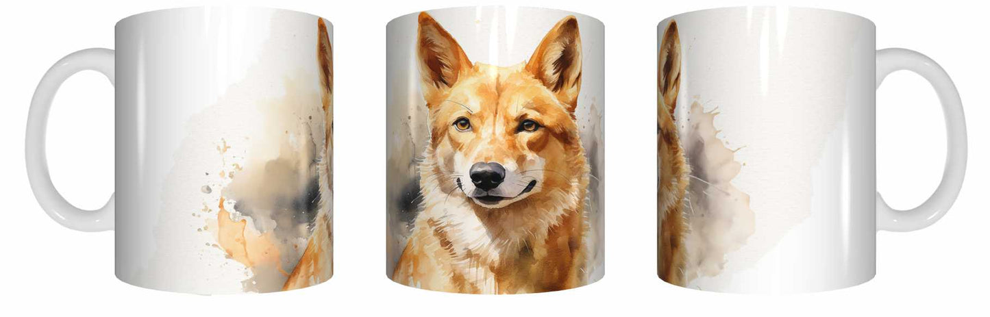 Coffee Mug - Watercolour Dingo (07-92-3903L)