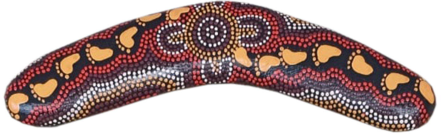 Boomerang - On Walkabout Ochre By Karen Taylor
