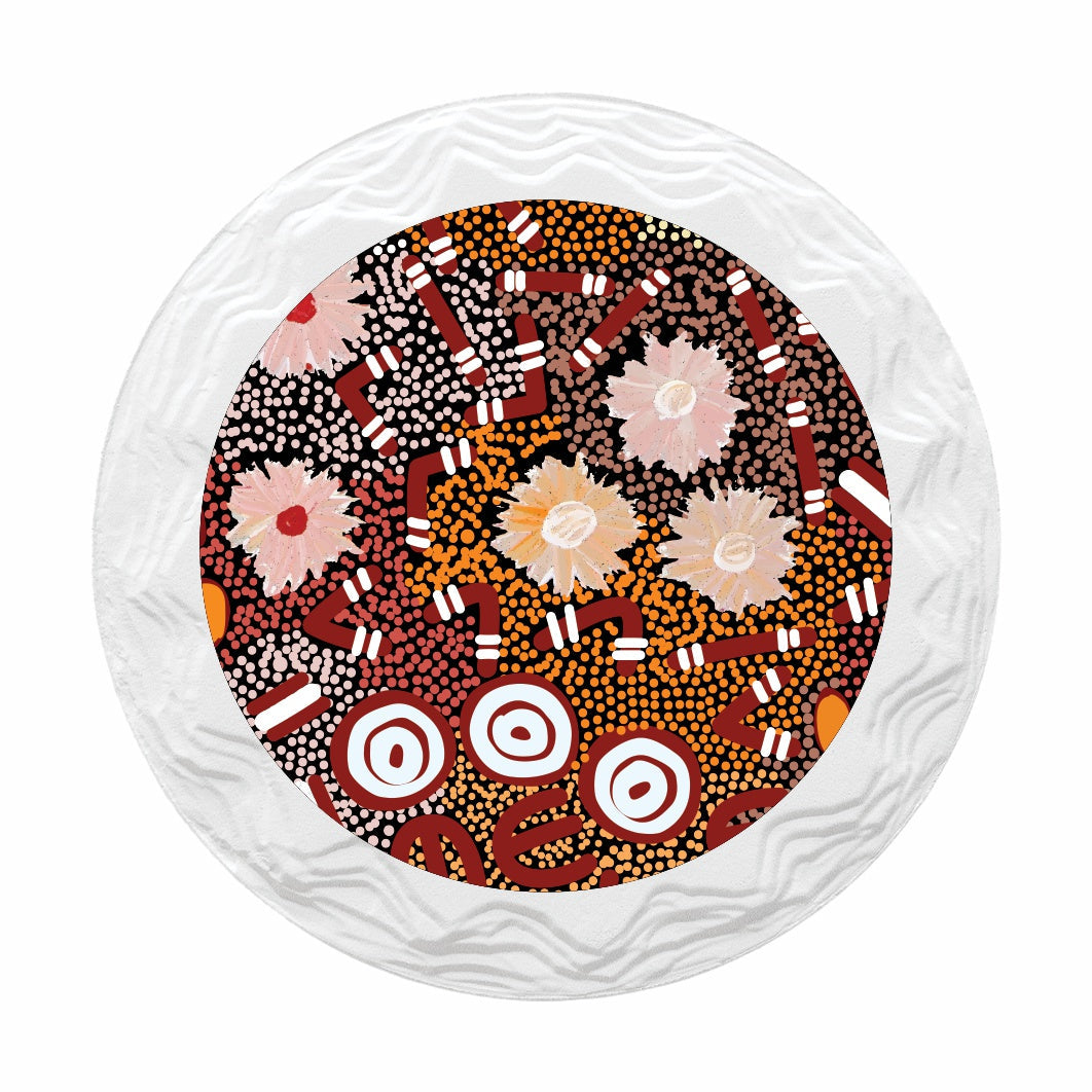 Ceramic Patterned Magnet - Samantha Daniel Napangati - Fair Dinkum Gifts