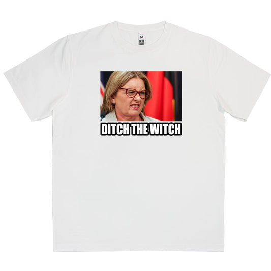 Ditch The Witch Red Jacinta Allan T-Shirt SKU:12217