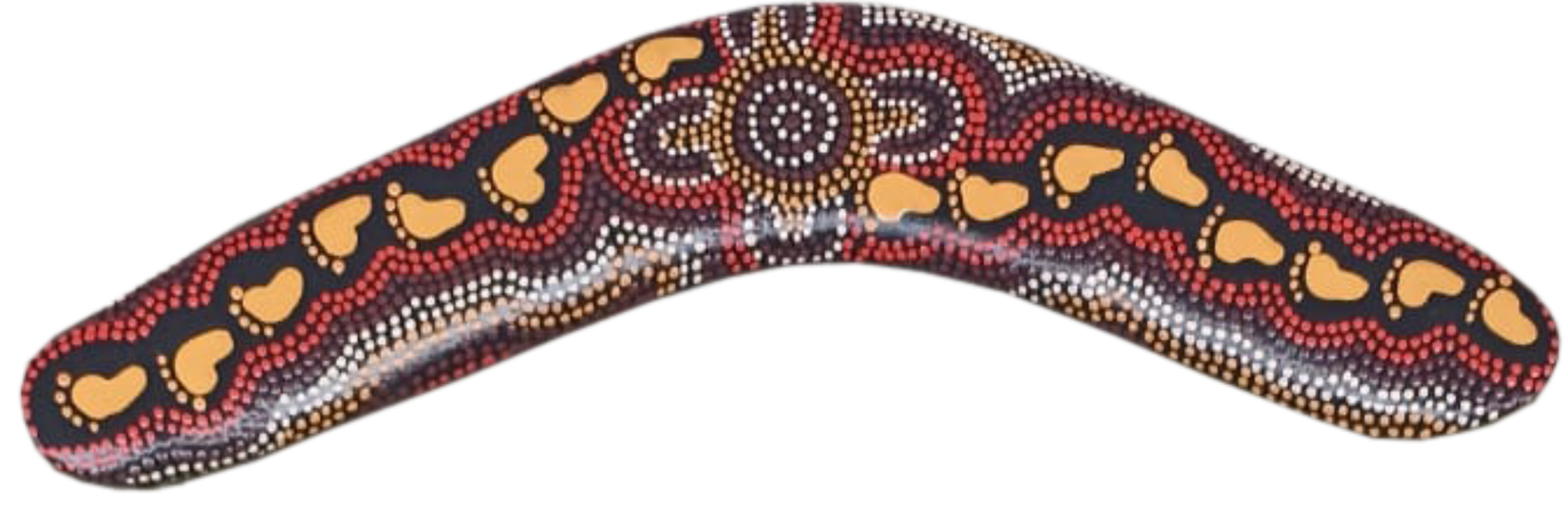Boomerang - On Walkabout Ochre By Karen Taylor
