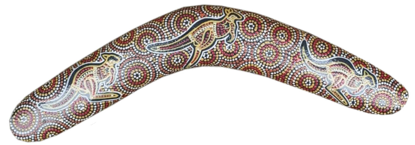 Boomerang - Desert Kangaroo By Susan Betts - Fair Dinkum Gifts