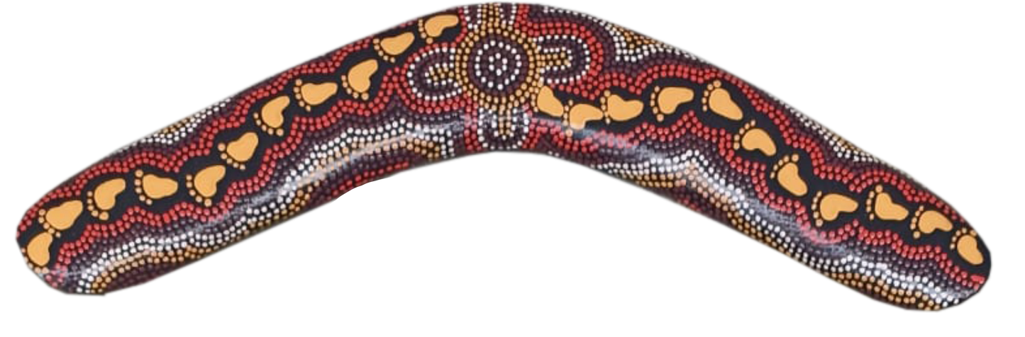 Boomerang - On Walkabout Ochre By Karen Taylor