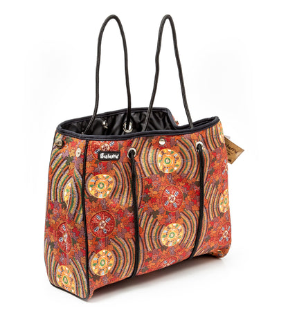 **NEW** Urban Tote Bag Large - 10 Bulurru Aboriginal Designs to choose from - fair-dinkum-gifts