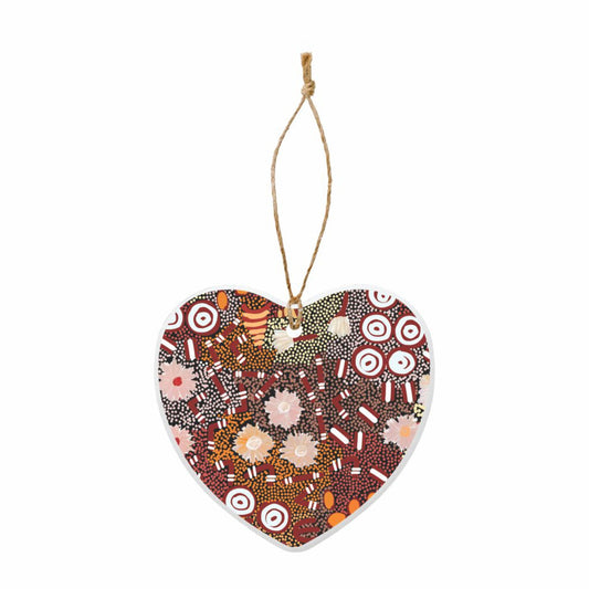 Ceramic Hanging Decoration Heart By Samantha Daniel - Fair Dinkum Gifts