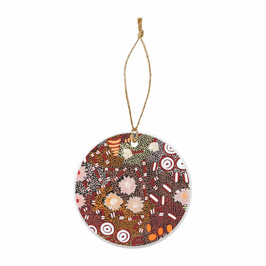 Ceramic Round Hanging Decoration By Samantha Daniel - Fair Dinkum Gifts