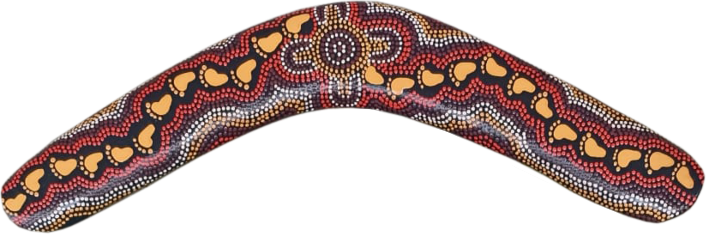 Boomerang - On Walkabout Ochre By Karen Taylor