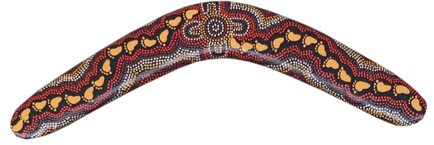 Boomerang - On Walkabout Ochre By Karen Taylor - Fair Dinkum Gifts