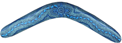 Boomerang - On Walkabout Blue By Karen Taylor