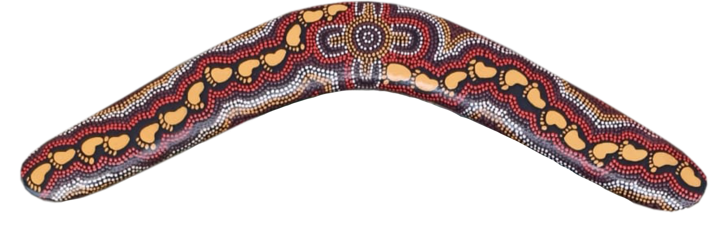 Boomerang - On Walkabout Ochre By Karen Taylor