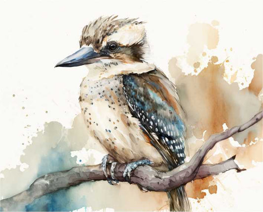 Set of 6 Placemats - Watercolour Kookaburra