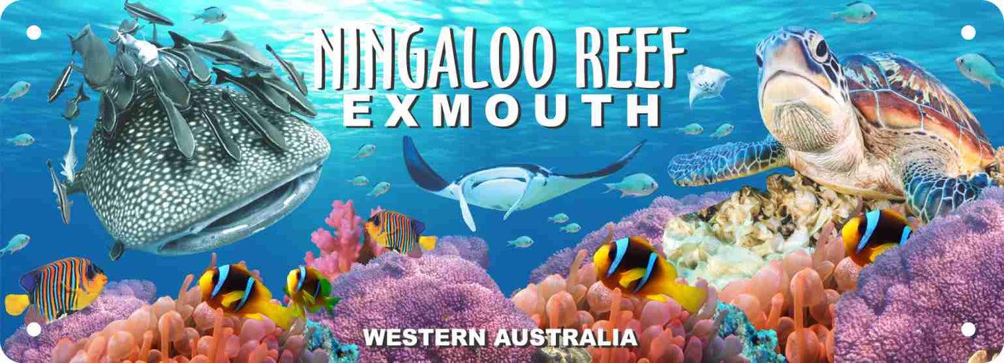 Number Plate Sign - Ningaloo Reef Exmouth WA (28-42SUB-9713/V2)