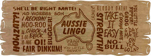 Aussie Lingo Wooden Sign