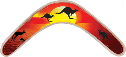 Returning Boomerang Roo Sunrise - Fair Dinkum Gifts