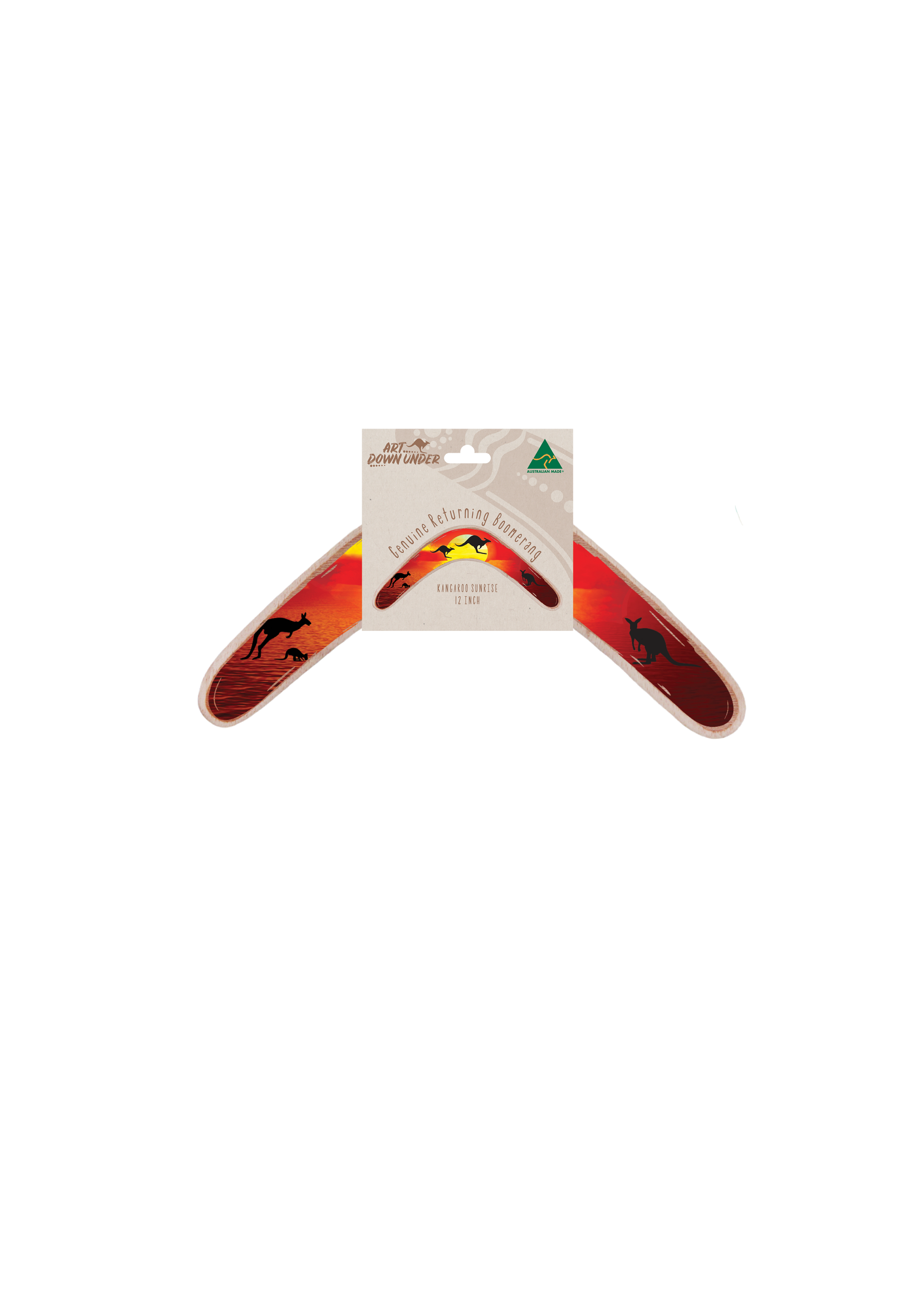 Returning Boomerang Roo Sunrise - Fair Dinkum Gifts