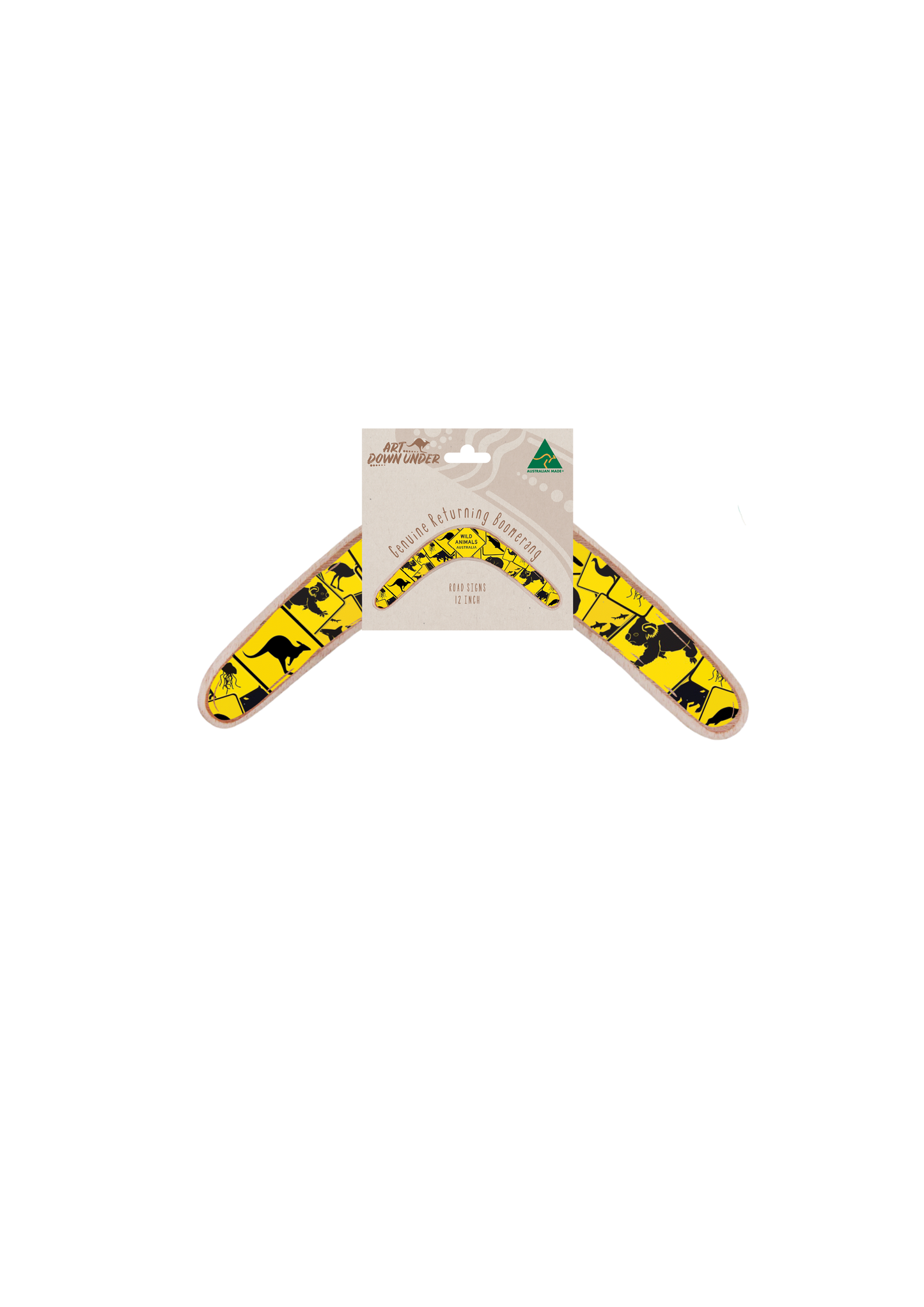 Returning Boomerang Wild Animals Road Signs - Fair Dinkum Gifts