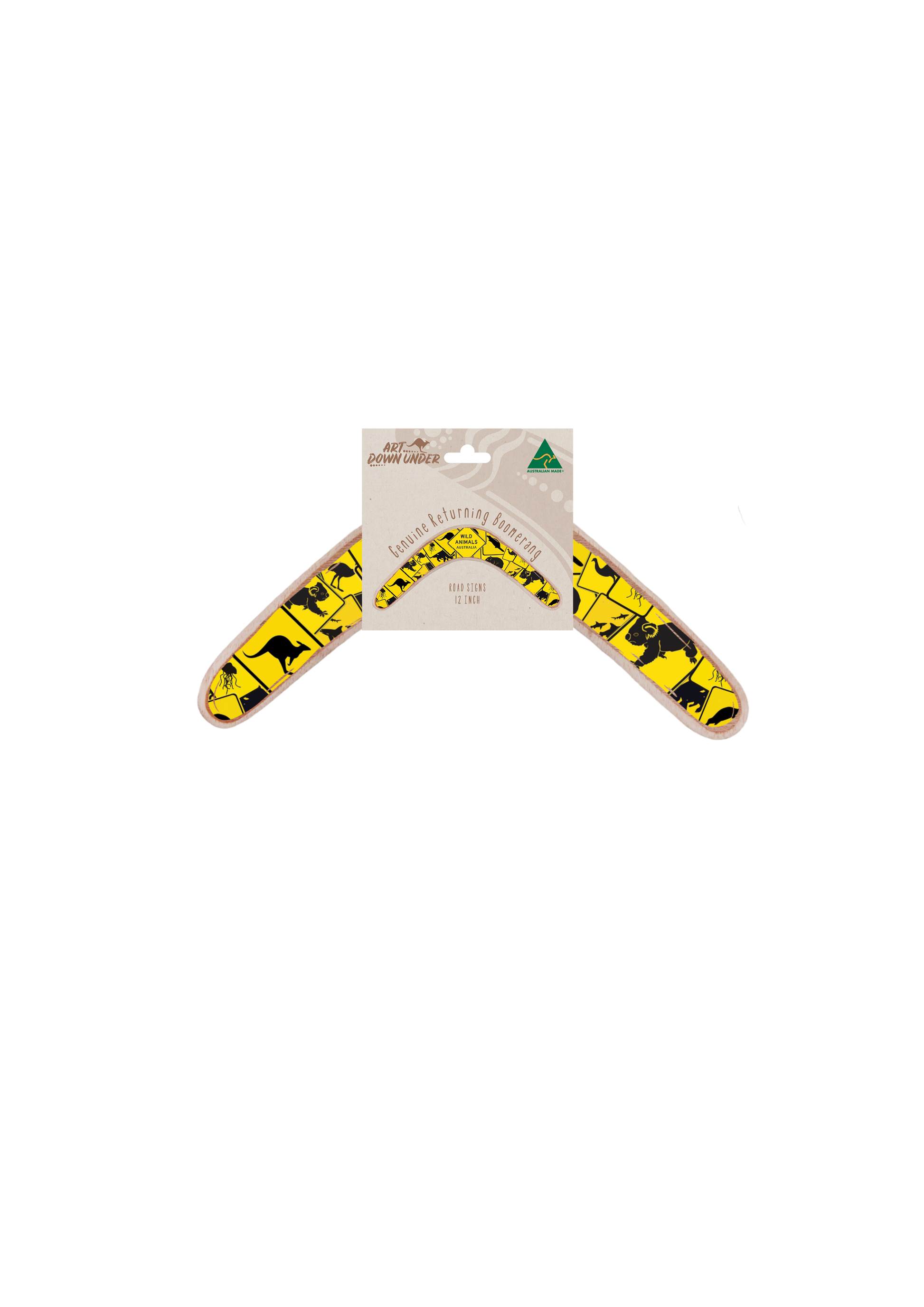 Returning Boomerang Wild Animals Road Signs - Fair Dinkum Gifts