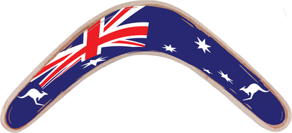 Returning Boomerang Australian Flag - Fair Dinkum Gifts