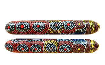 Clapsticks (Boxed With Stand) By Cindy Wallace (Circles Design) - Fair Dinkum Gifts