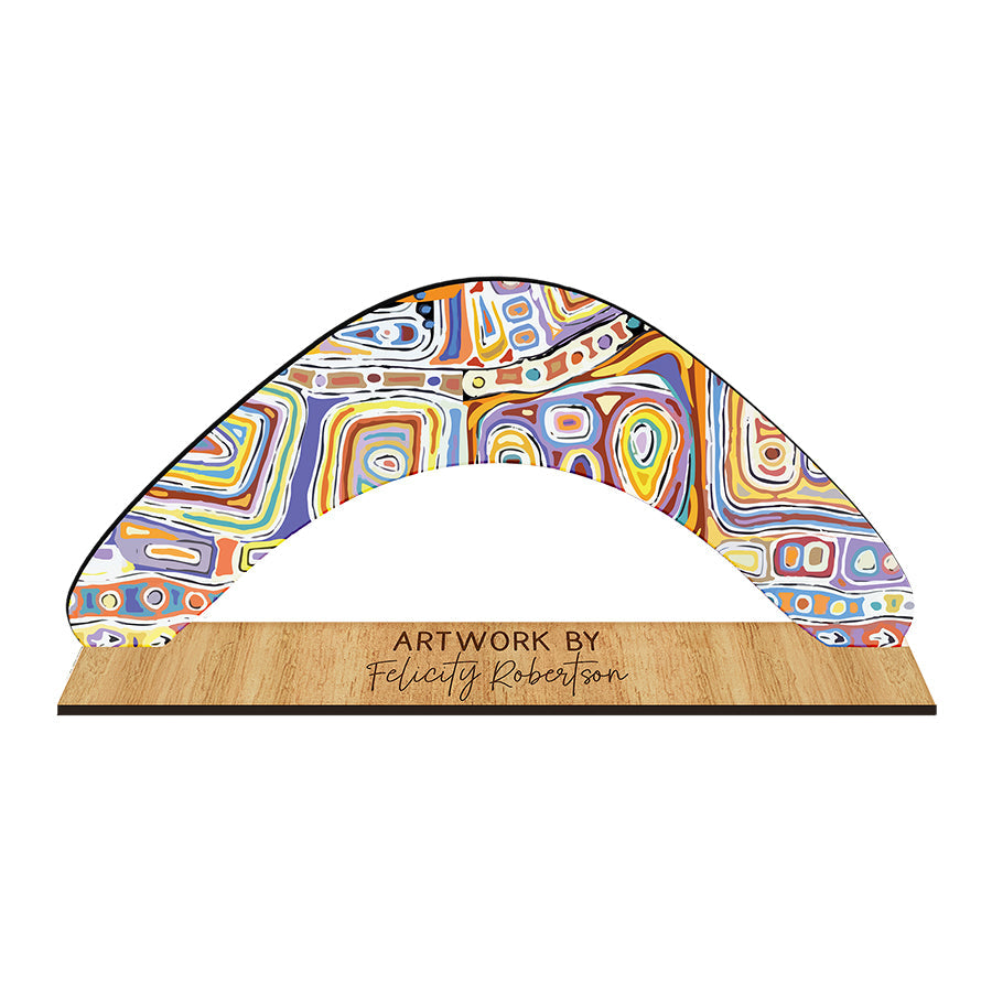 Decorative Boomerang Australian Made - Felicity Robertson