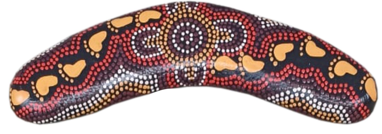Boomerang - On Walkabout Ochre By Karen Taylor