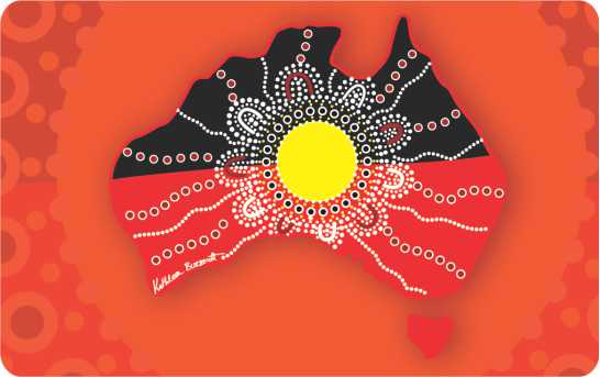 Flexi Magnet - Aboriginal Flag By Kathleen Buzzacott