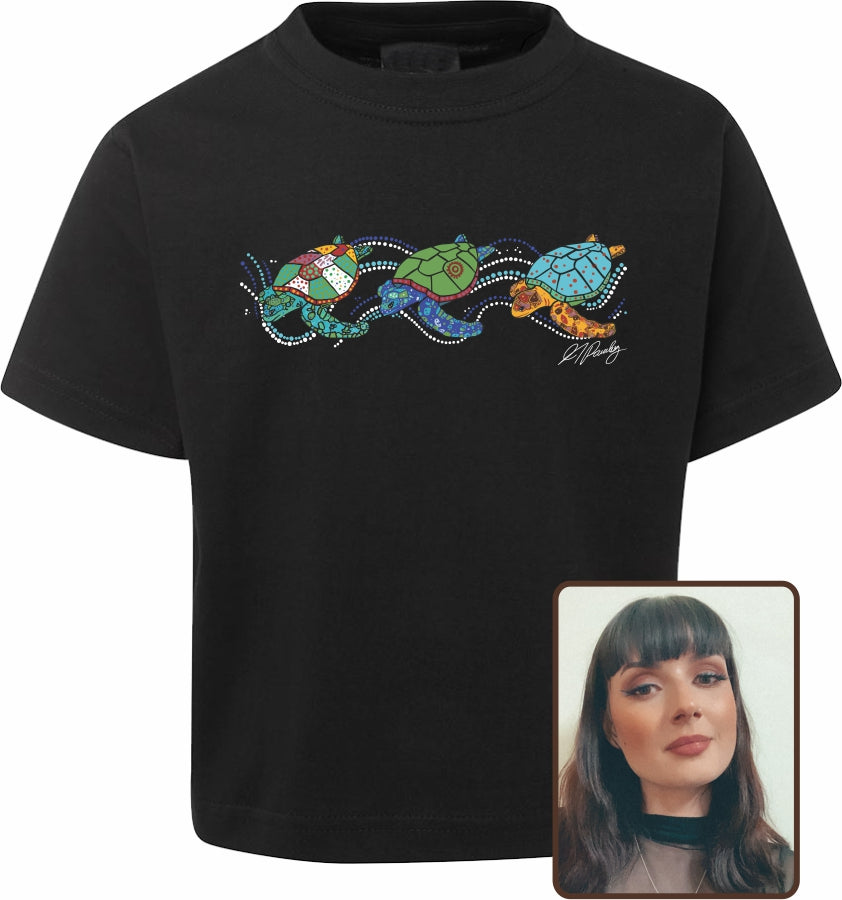 T Shirt Kids Regular Fit - Alisha Pawley, Turtles Design - Fair Dinkum Gifts