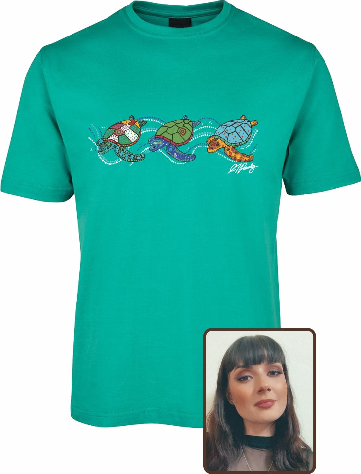 T Shirt Kids Regular Fit - Alisha Pawley, Turtles Design - Fair Dinkum Gifts