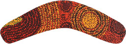 Boomerang Shaped Flexi Magnet - Alison Munti Riley Orange