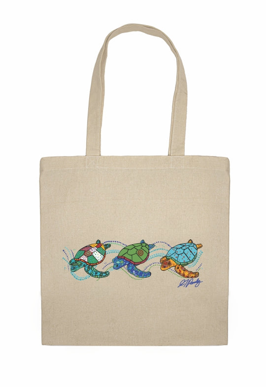 Shopping Tote Bag - Turtles By Alisha Pawley
