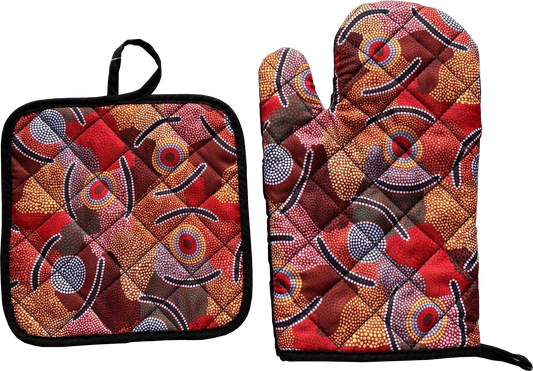 **NEW** Bulurru Baking Sets - 5 Aboriginal Designs to choose from - fair-dinkum-gifts