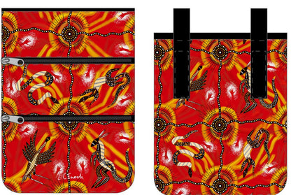 Compartment Zip Bag - Meeting Place Fire By Louis Enoch