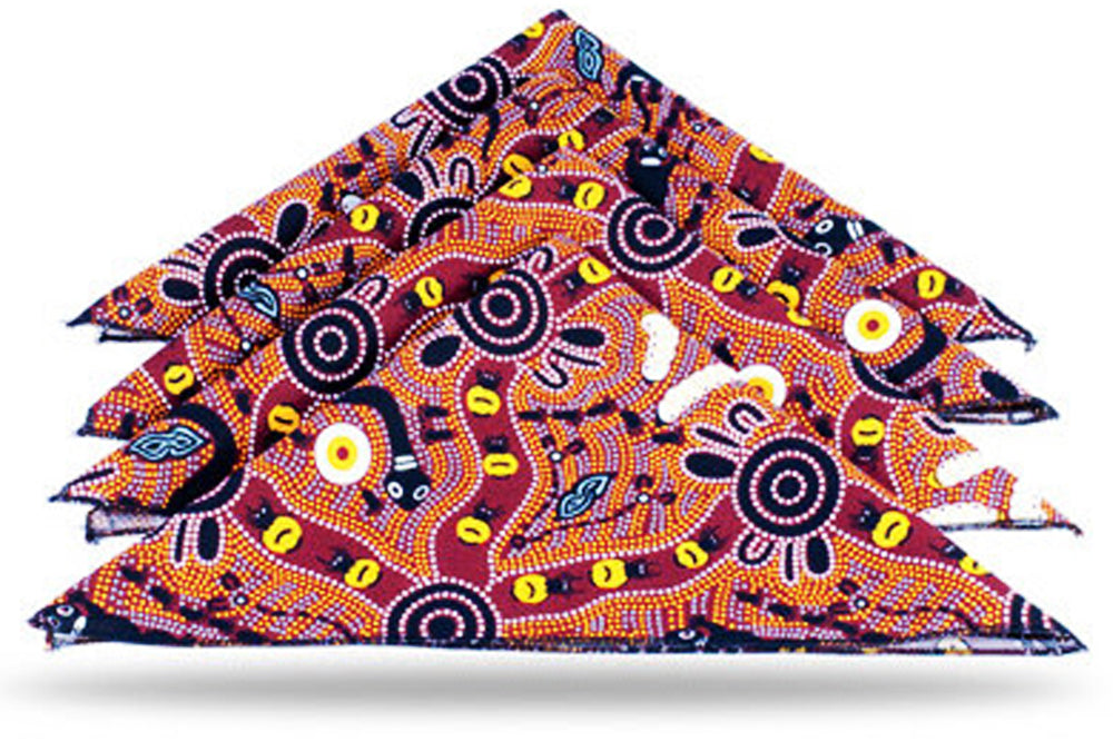 Aboriginal Napkins (Set of 4) - Fair Dinkum Gifts