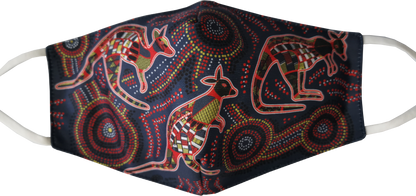 Bulurru Face Mask Adjustable Aboriginal Designs - 8 Designs To Choose From - fair-dinkum-gifts